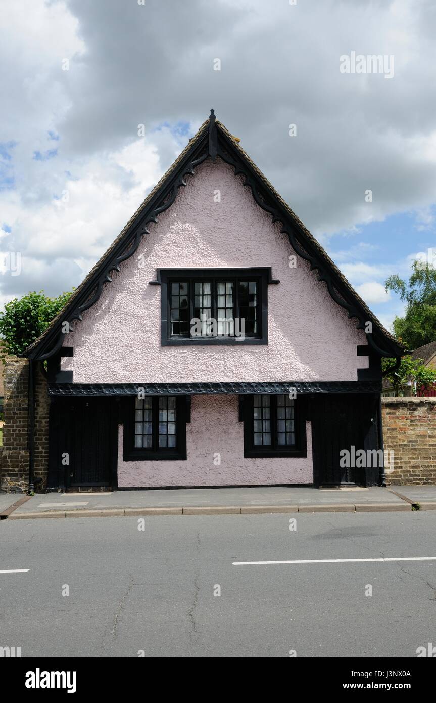 Nr. 2 Tudor Cottage, alte Gerichtshalle Godmanchester, Cambridgeshire Stockfoto