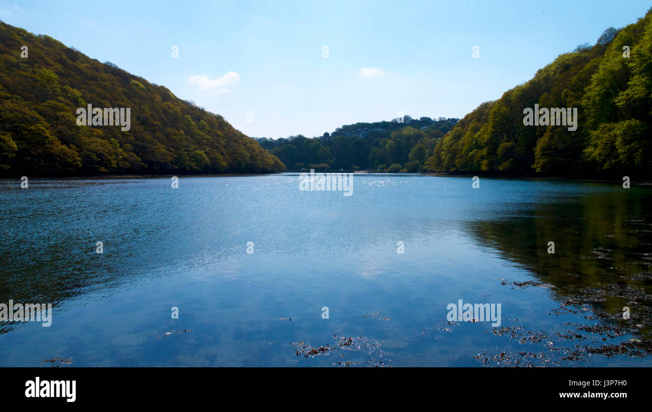 Ansichten von der Riverside, Cornwall, UK Stockfoto