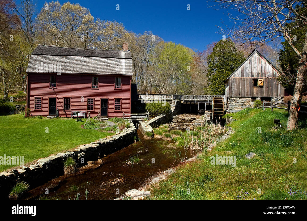 Gilbert Stuart Geburtshaus und Museum - Saunderstown, Rhode Island, USA Stockfoto