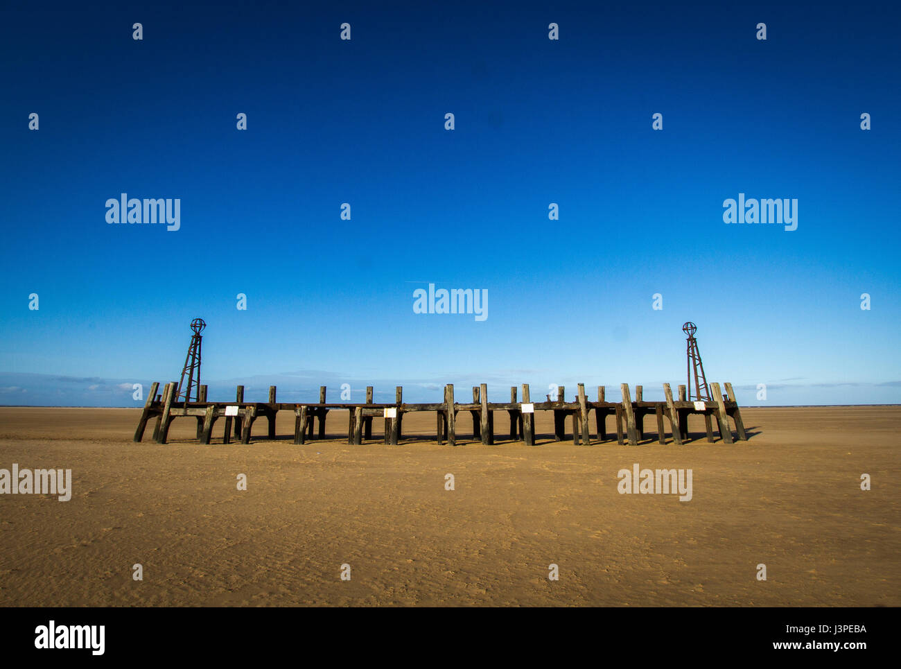 Lytham St Annes Pier Bootfahren Steg UK Stockfoto