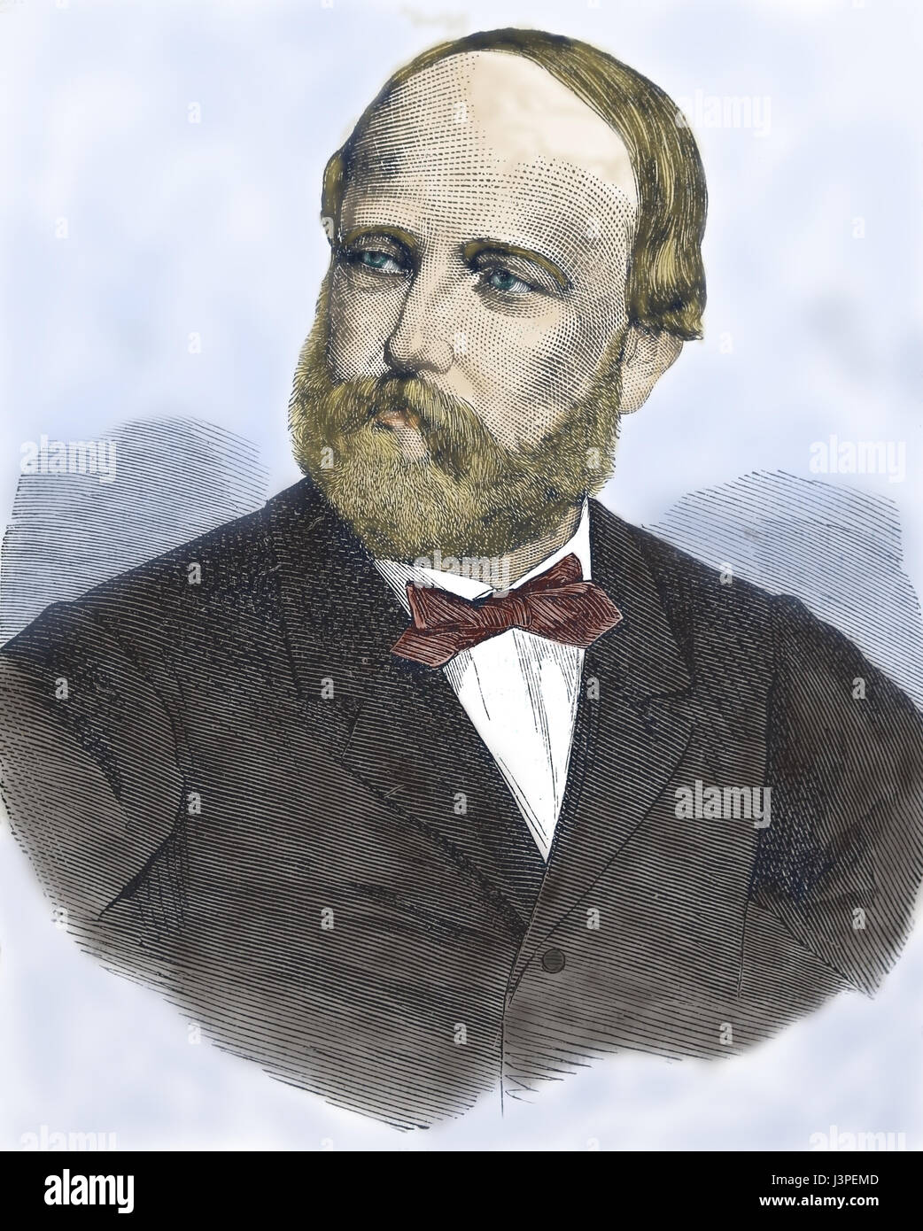 Henri von Artois, Graf von Chambord (1820-1883) des 19. Jahrhunderts. Petit-Fils de France. Stockfoto