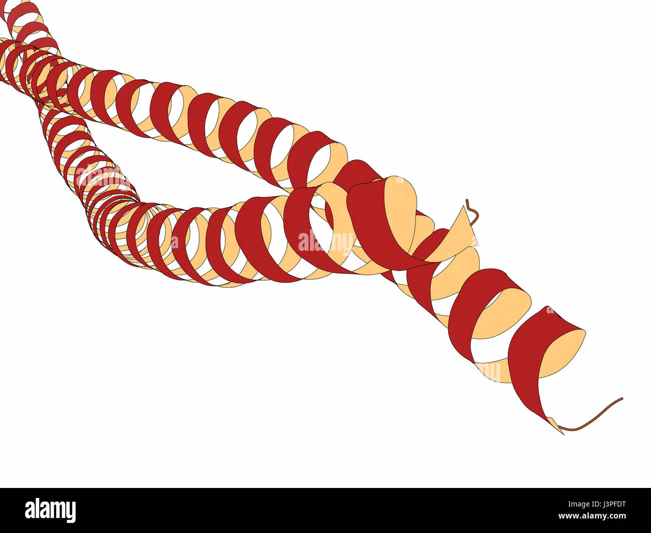 Keratin intermediate Filament, chemische Struktur. Keratin ist einer