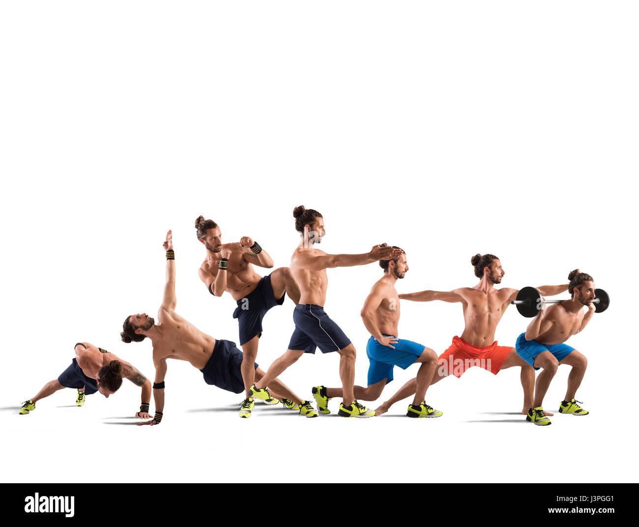 Pilates und Fitness-workout Stockfoto