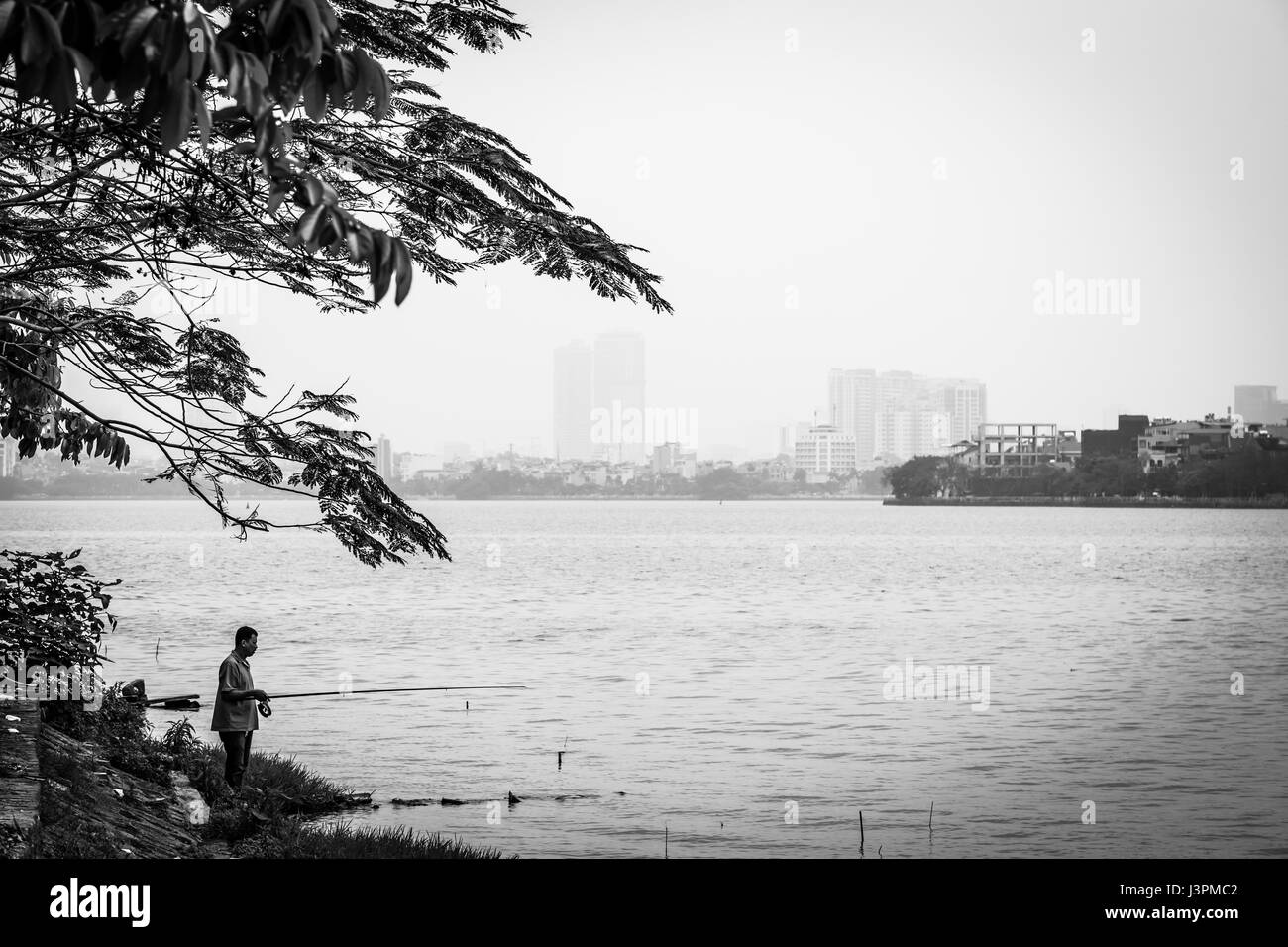 Westsee in Hanoi Vietnam Stockfoto