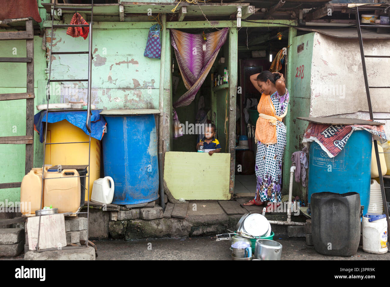 Hütte in Mumbai, Indien Stockfoto