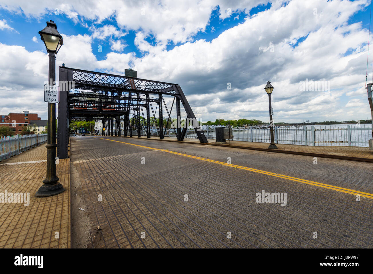 Häuser in Quinnipiac River Park in New Haven Connecticut Stockfoto