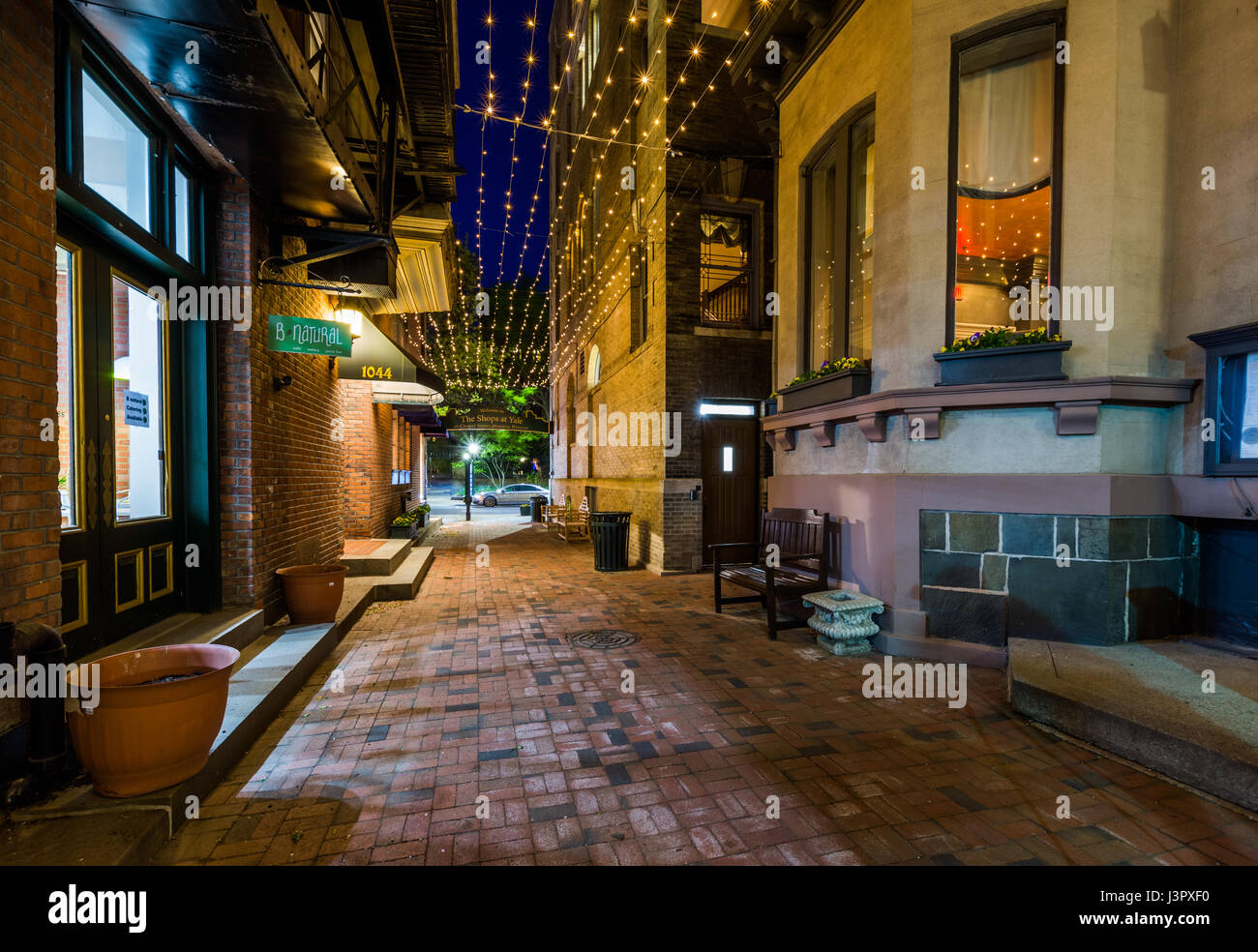 Shermans Alley in New Haven, Connecticut Stockfoto