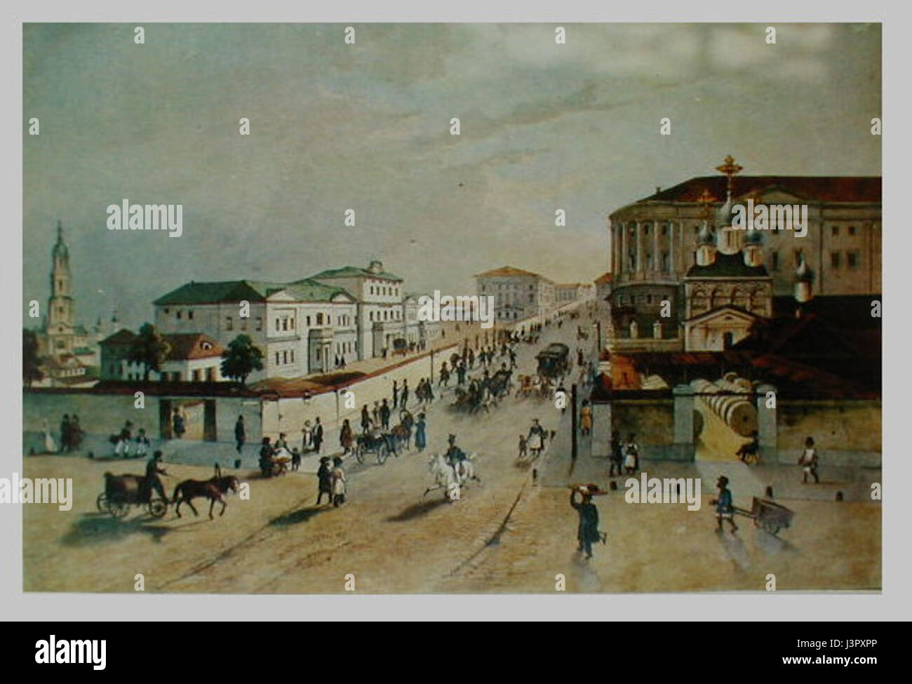 Der Imperatorsky Pochtampt befindet sich in der Myasnitskaja-Straße in Moskau und ist ein historisches Postgebäude, das als Beispiel russischer Architektur und Infrastruktur aus der Kaiserzeit dient. Stockfoto