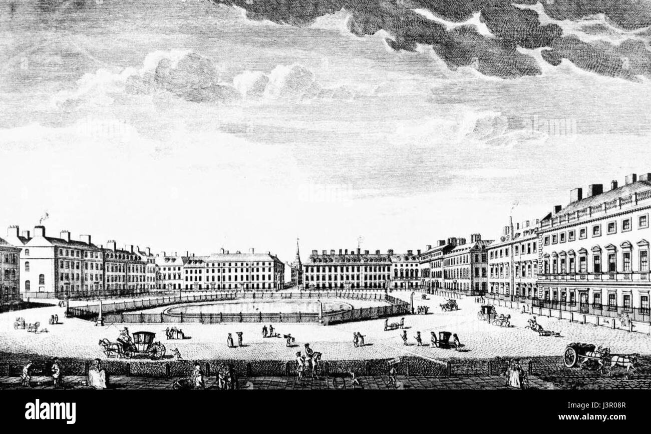 J Bowles Blick auf Str. Jamess Platz Stockfoto