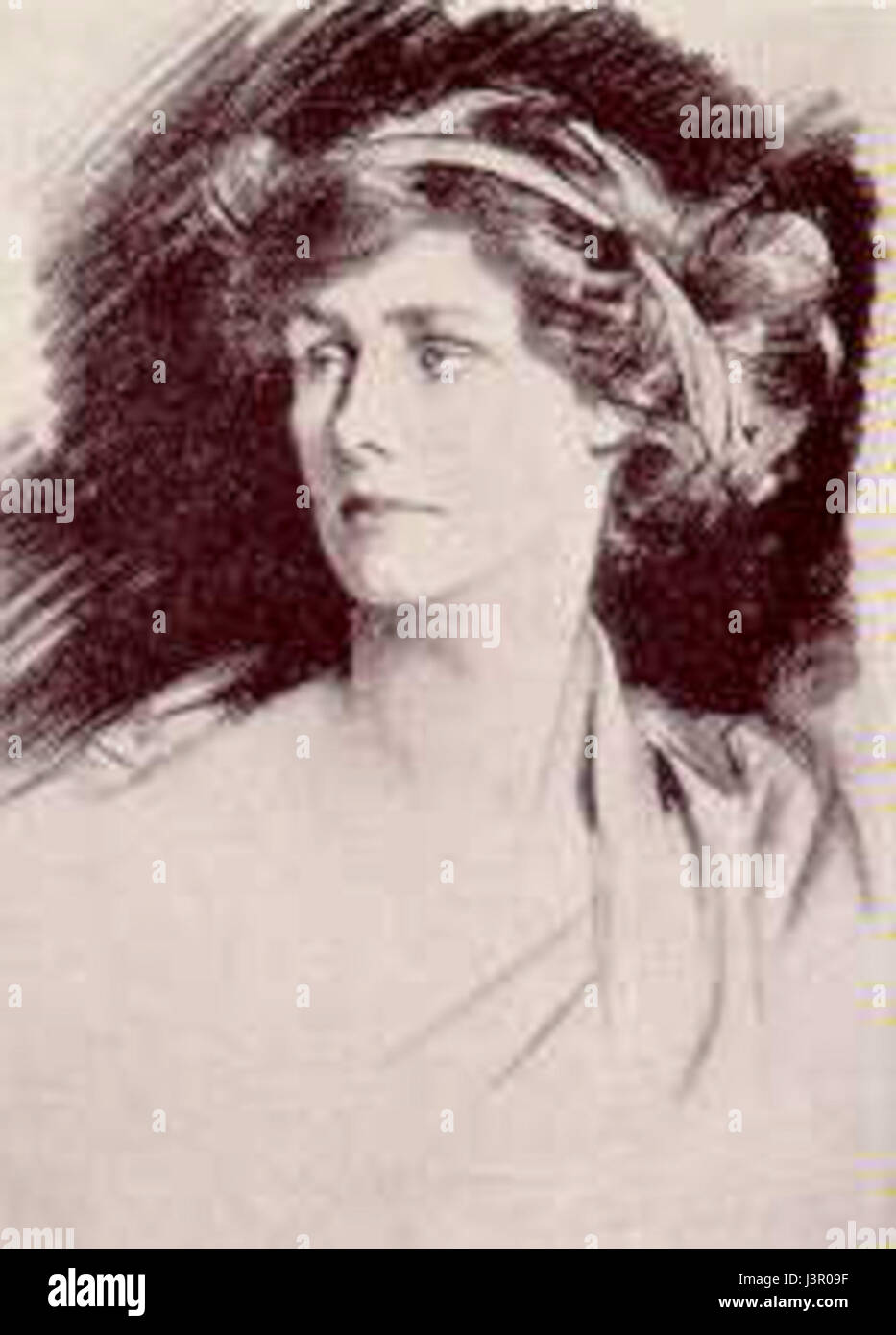 John Singer Sargent Lady Violet Manieren Charteris Stockfoto