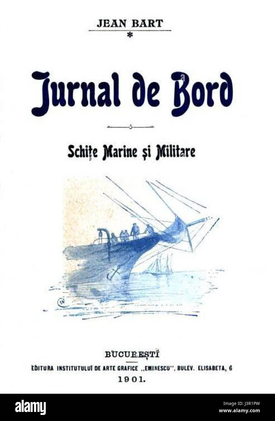 Jean Bart Jurnal de bord Stockfoto