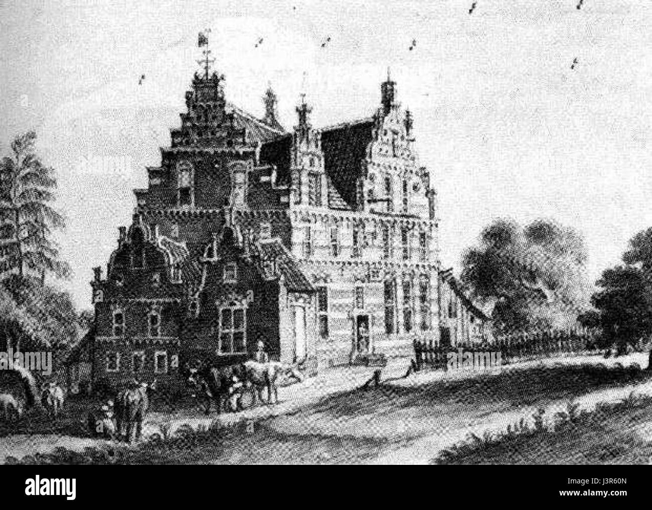 Kasteel Den Damm Stockfoto