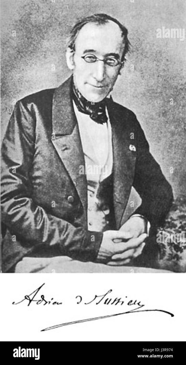 Adrien de Jussieu war ein bekannter französischer Botaniker, der vor allem für seine Arbeit in der Pflanzentaxonomie und -Klassifizierung bekannt war. Seine Beiträge zur Erforschung von Pflanzenarten waren bedeutsam, insbesondere seine Klassifizierung von Pflanzenfamilien, die den Grundstein für die moderne botanische Wissenschaft legte. Stockfoto