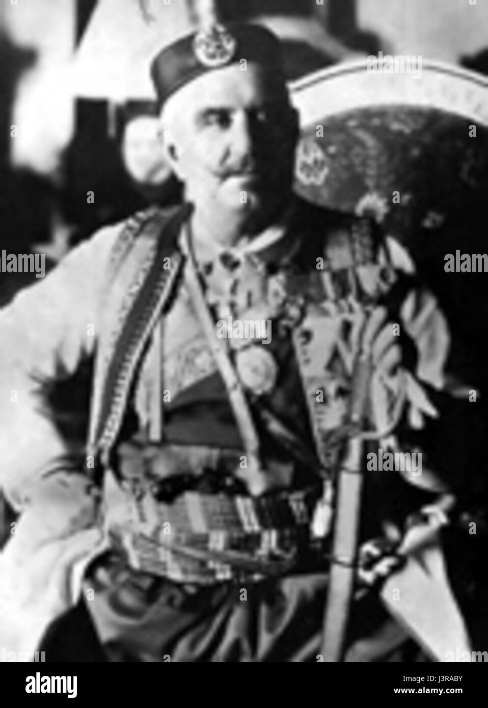 König Nikola von Montenegro war von 1910 bis 1918 Monarch von Montenegro, bekannt für seine Führung während einer kritischen Periode der montenegrinischen Geschichte. Stockfoto
