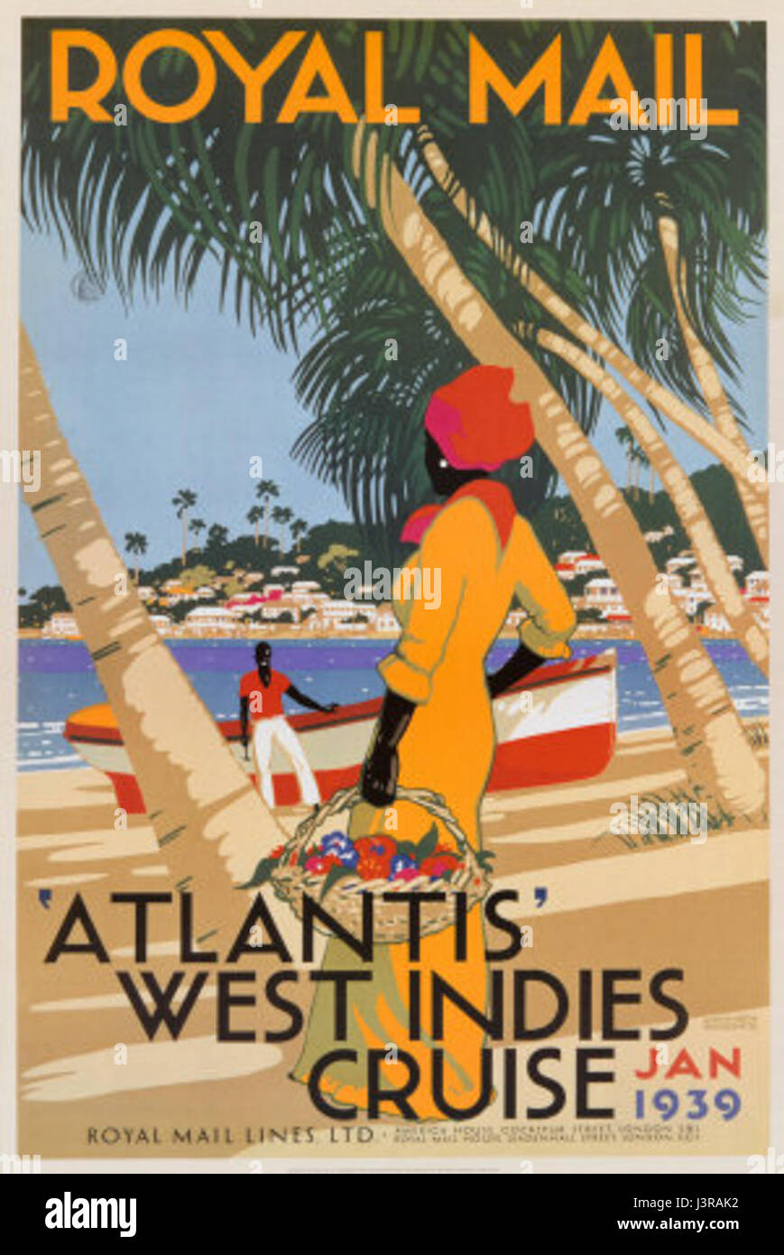 Kenneth Shoesmith Atlantis West Indies cruise 1939 Stockfoto