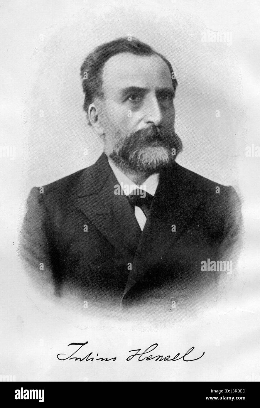 Julius Hensel war ein deutscher Künstler, der für seine Arbeiten in der Natur- und Landschaftswissenschaft bekannt war. Seine Beiträge zur Kunst des 19. Jahrhunderts spiegelten die Betonung des romantischen movementâ auf die Schönheit der Natur und das Erhabene in der Landschaftsmalerei wider. Stockfoto