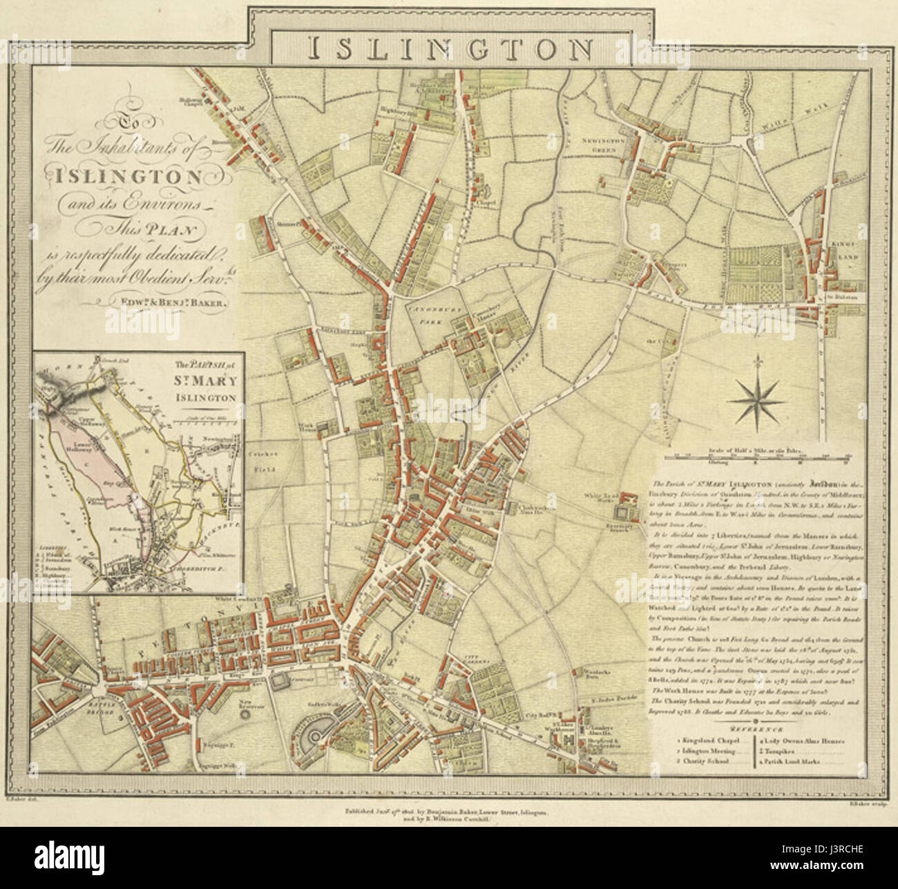 Islington E Baker 1805 Stockfoto