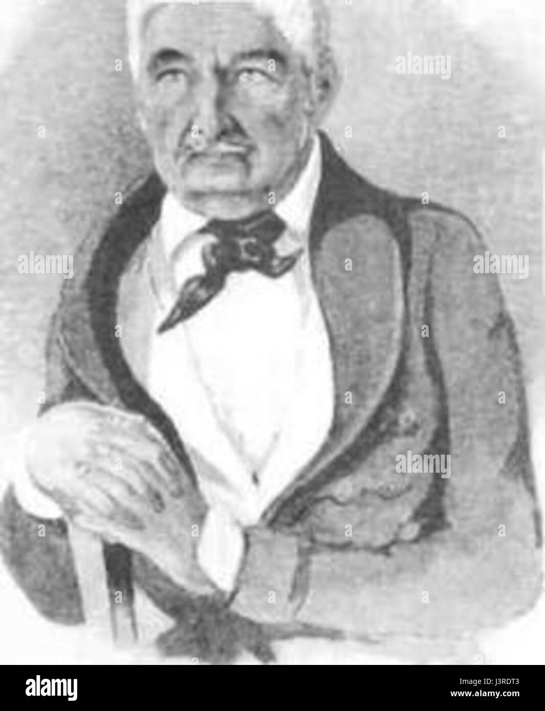 J. N. Kaminski, ein Künstler, der für seine Arbeit im Bereich der Porträt- und Landschaftsmalerei bekannt ist, ist für seine detaillierten und realistischen Darstellungen in beiden Bereichen bekannt. Stockfoto