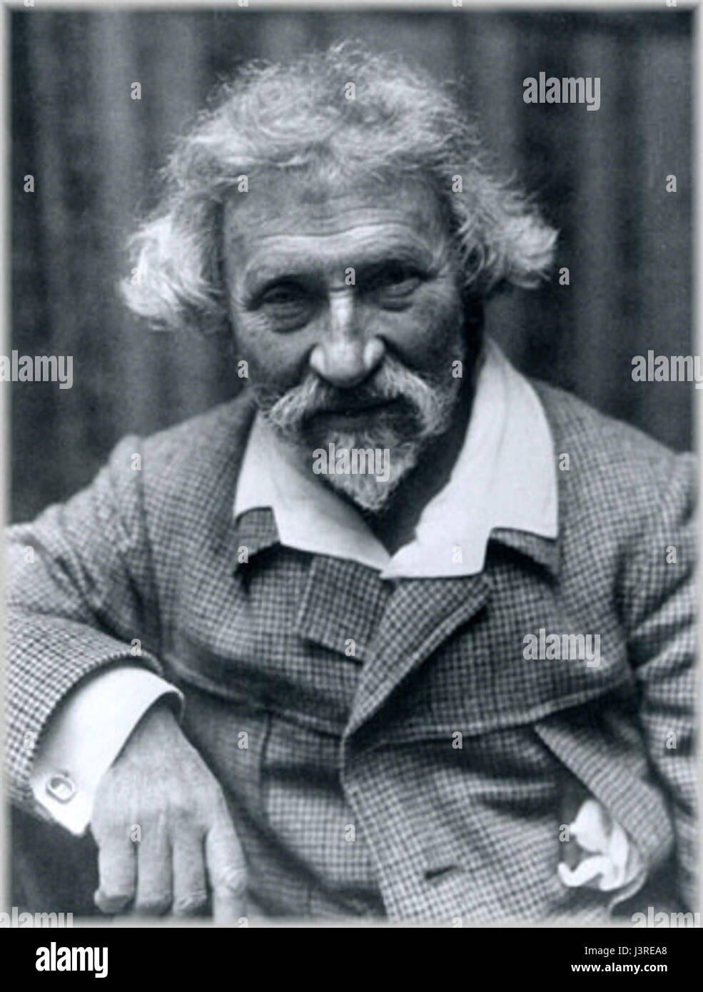 Ilja Jefimowitsch Repin im Fotografen-Studio Rentz und Schrader Stockfoto