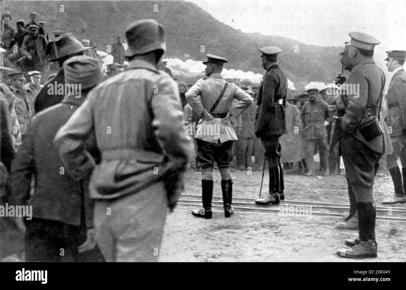 Kitchener und Birdwood am Nordstrand Anzac Stockfoto