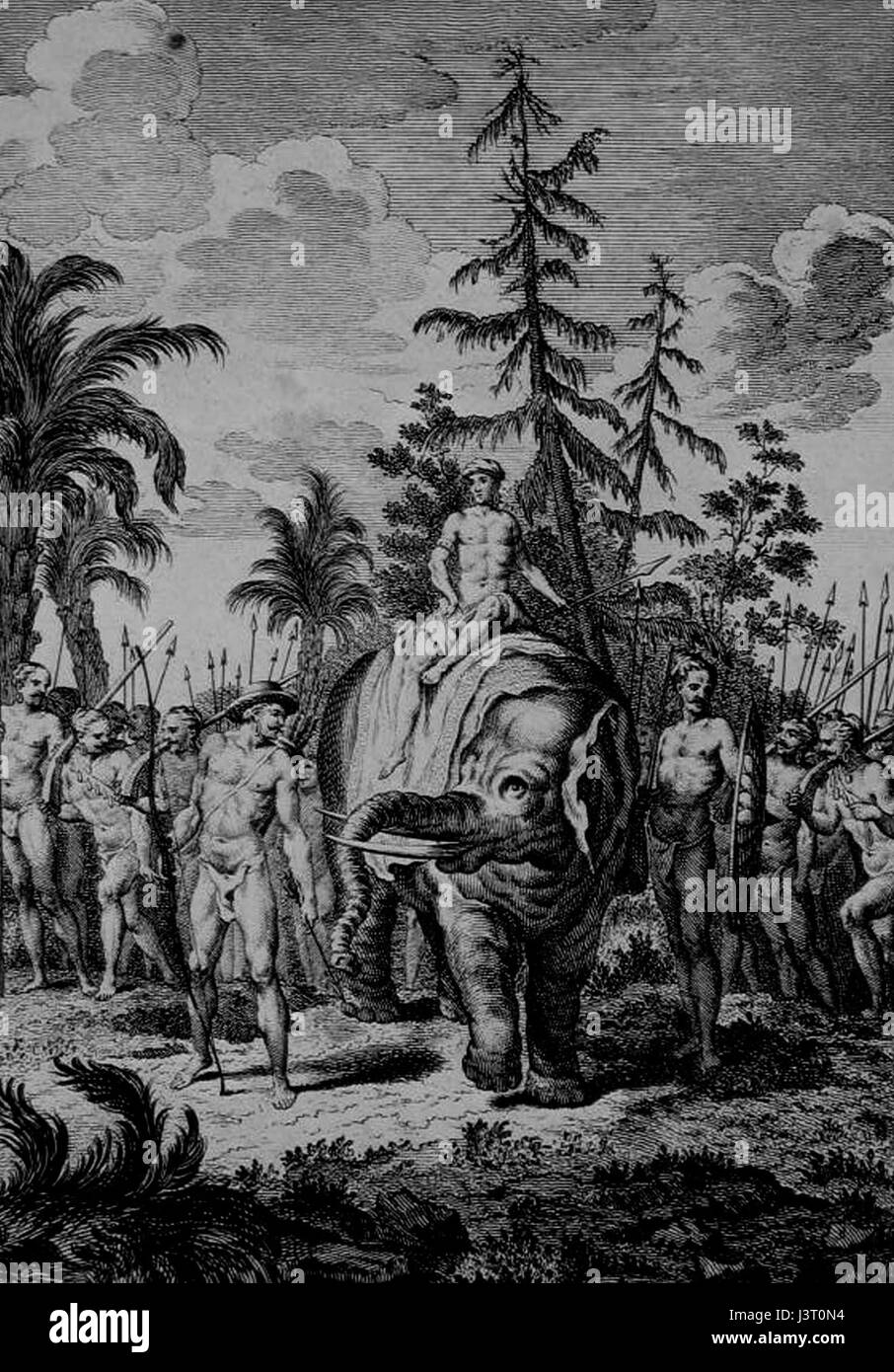 Der König von Cochin war ein Monarch, der das indische Königreich Cochin regierte, das sich im heutigen Kerala befindet. Bekannt für ihre strategische Position in den Handelsrouten im Indischen Ozean, spielten die Könige eine wichtige Rolle in der lokalen Diplomatie und dem Seehandel in der Frühen Neuzeit. Stockfoto