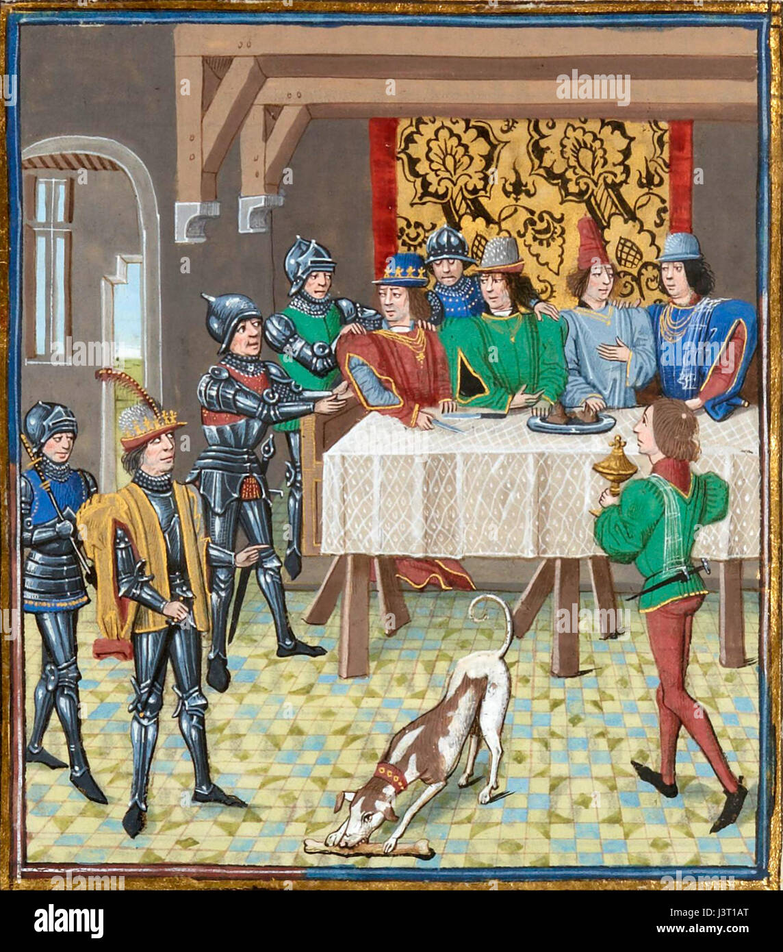 John der gute König von Fra bestellen der Verhaftung von Charles Bad König von Navarra jpg Stockfoto