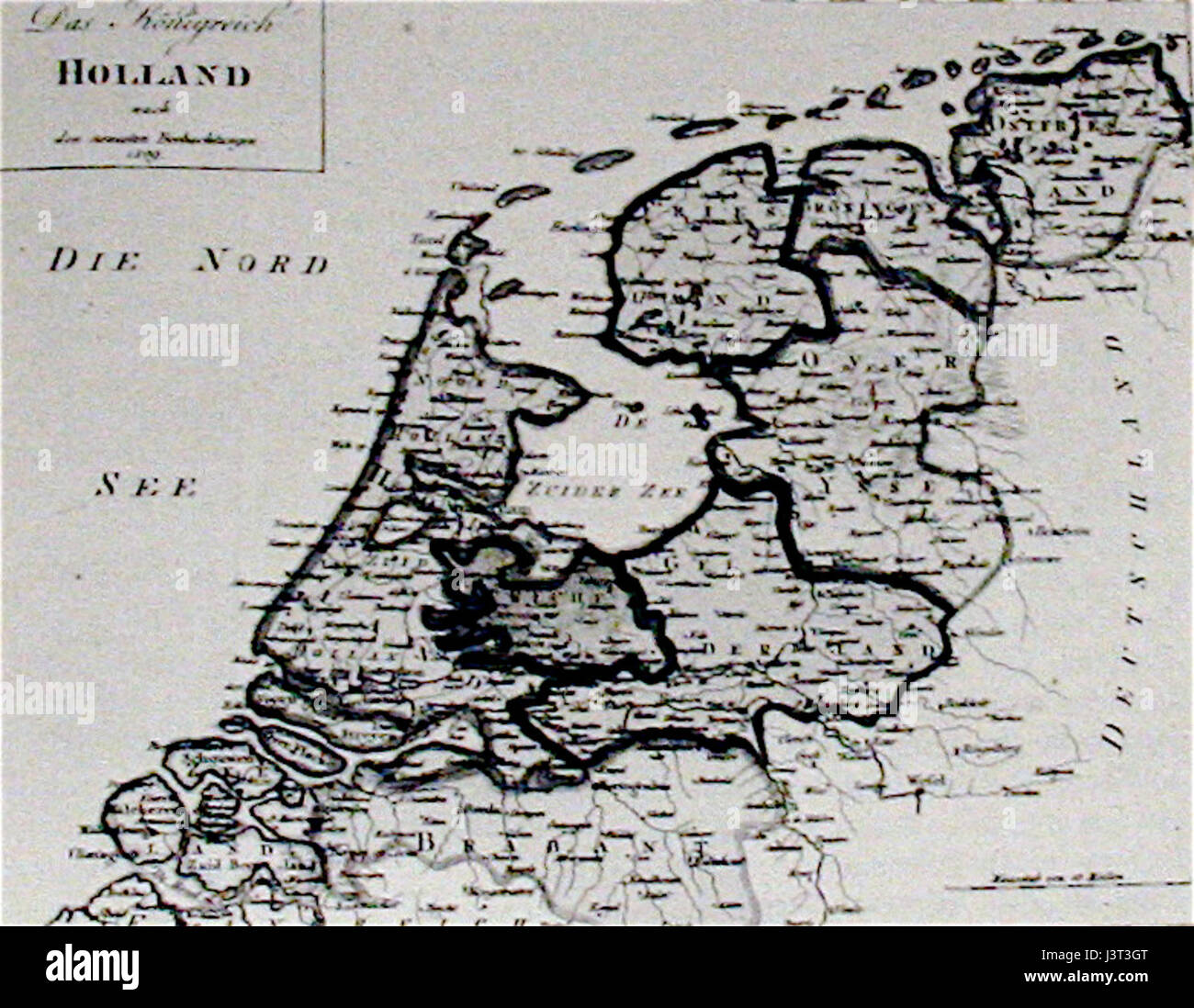 „Königreichholland“ bezieht sich auf das Königreich Holland, ein historischer Staat, der von 1806 bis 1810 unter der Herrschaft von Napoleons Bruder Louis Bonaparte während der napoleonischen Ära existierte. Stockfoto