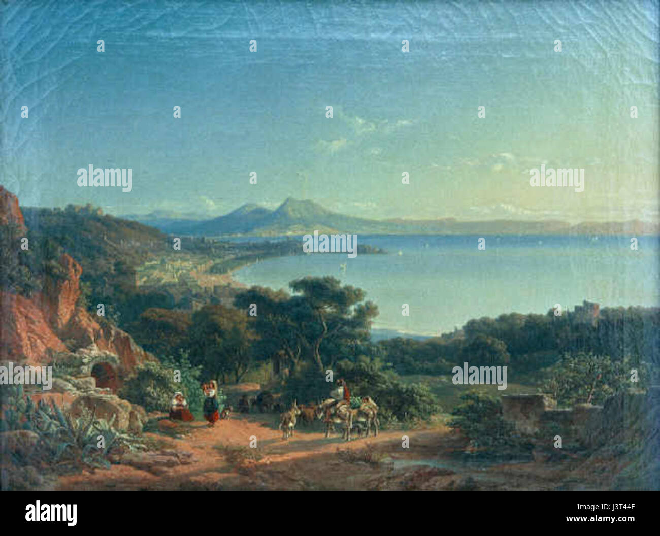 Johann Nepomuk Ott Ansicht der Bucht von neapel Stockfoto