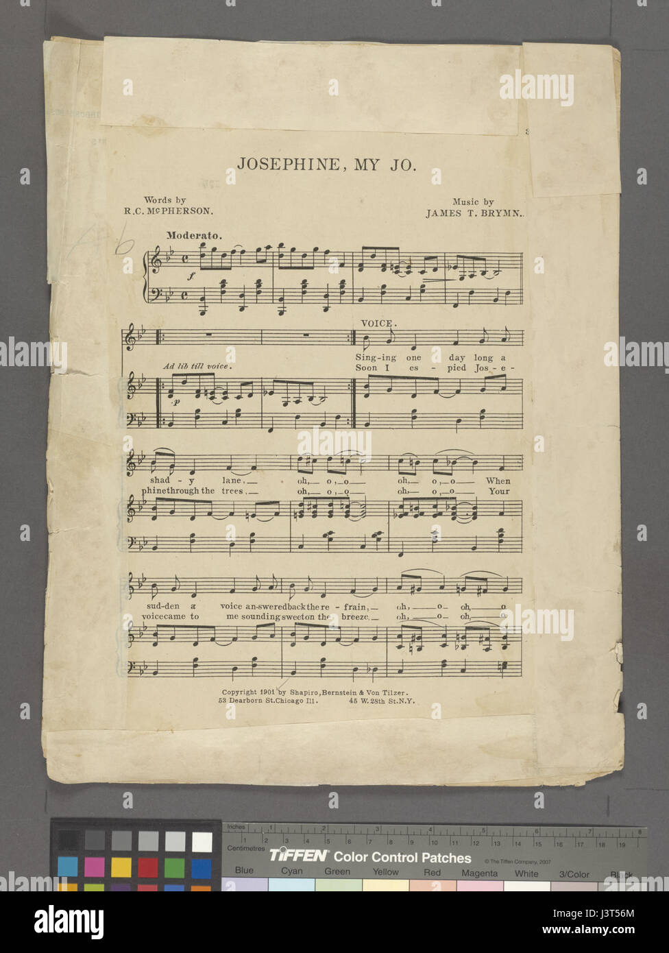 Josephine, meine Jo Worte von R. C. McPherson; Musik von James T. Brymn (NYPL Hades 1928698 1966427) Stockfoto