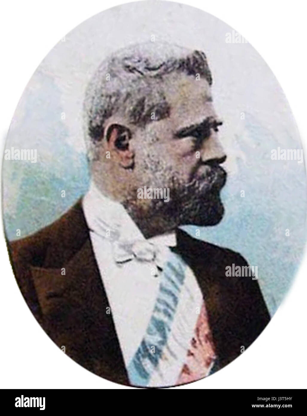 Jerman Riesco war eine bedeutende Persönlichkeit in Chiles politischer und wirtschaftlicher Geschichte und trug zur Entwicklung des Landes während des späten 19. Jahrhunderts bei. Sein Einfluss ist sowohl in der Politik als auch in der Wirtschaft bedeutend. Stockfoto