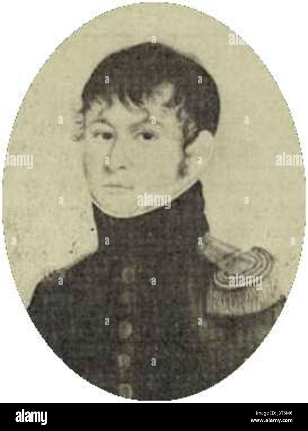 Joseph Albert Bacler d’Aalbe war ein französischer Künstler, der vor allem im 19. Jahrhundert für seine Porträts bekannt war. Seine Werke spiegeln den künstlerischen Stil der Zeit wider und erfassen bedeutende Figuren und Szenen. Stockfoto