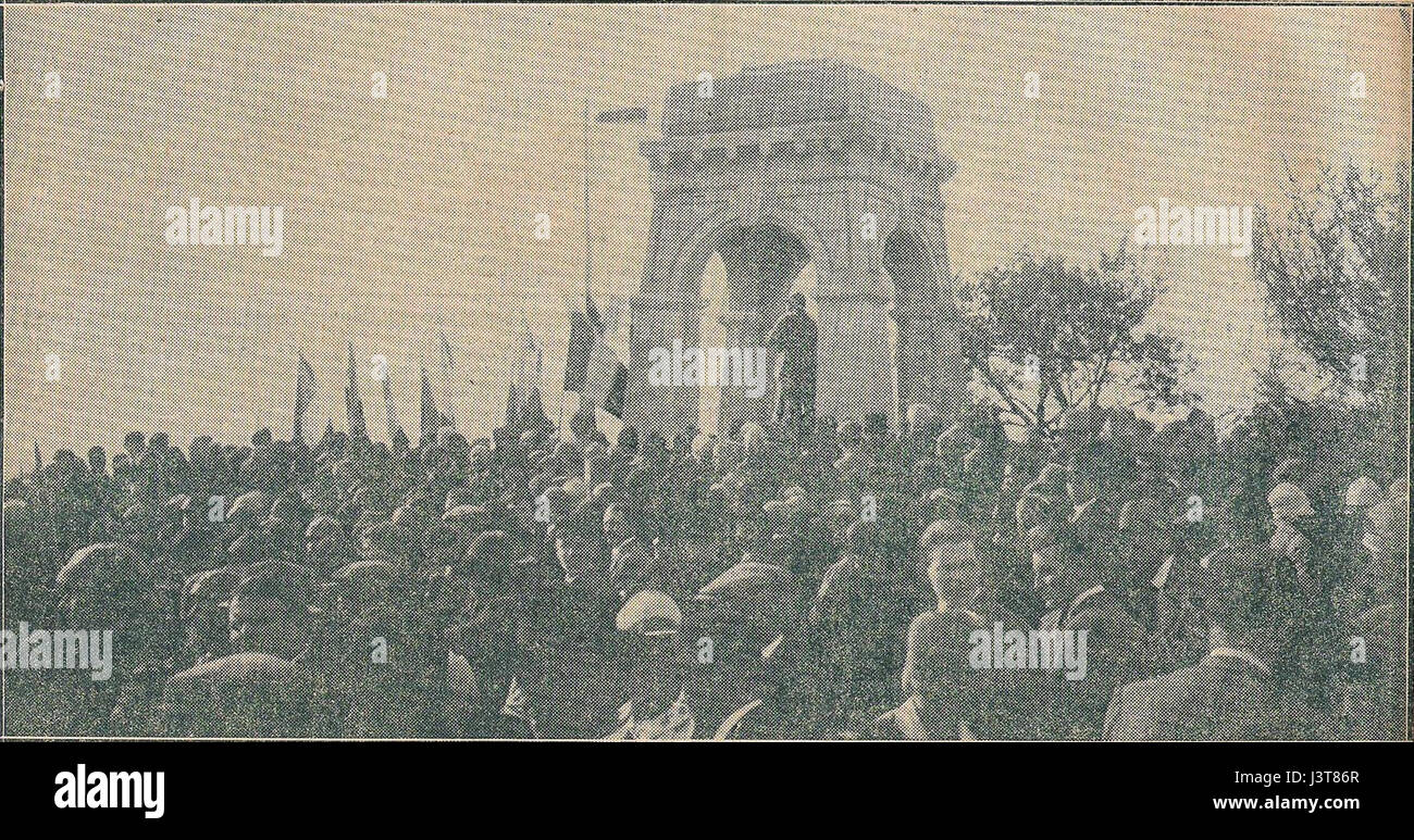 Einweihung Denkmal Friscaty Stockfoto