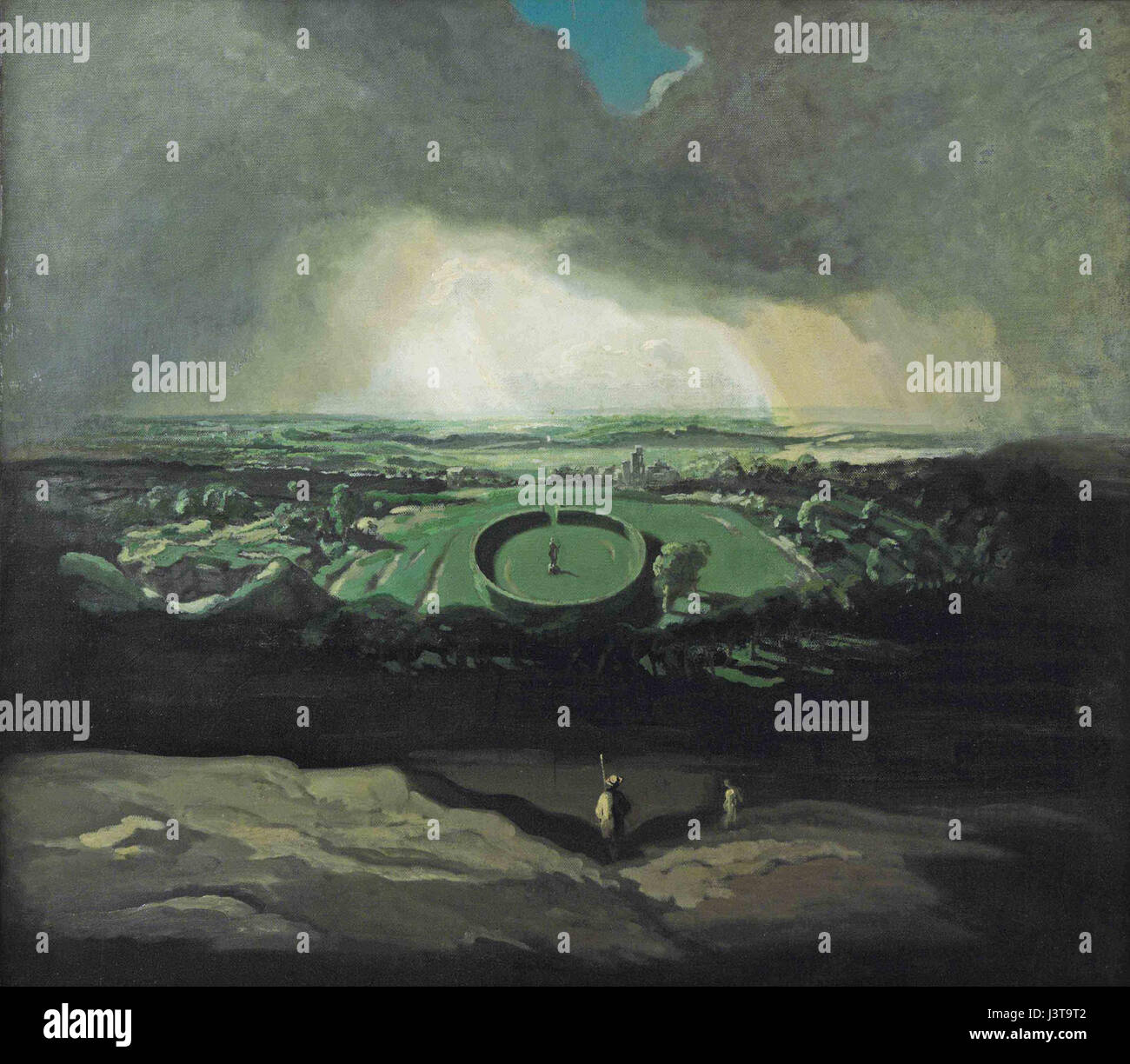 Eine Illustration aus James Ferrier Prydes „der verlassene Garten“, die das Wesen des Themas und künstlerischen Stils des Kunstwerks festlegt. Stockfoto