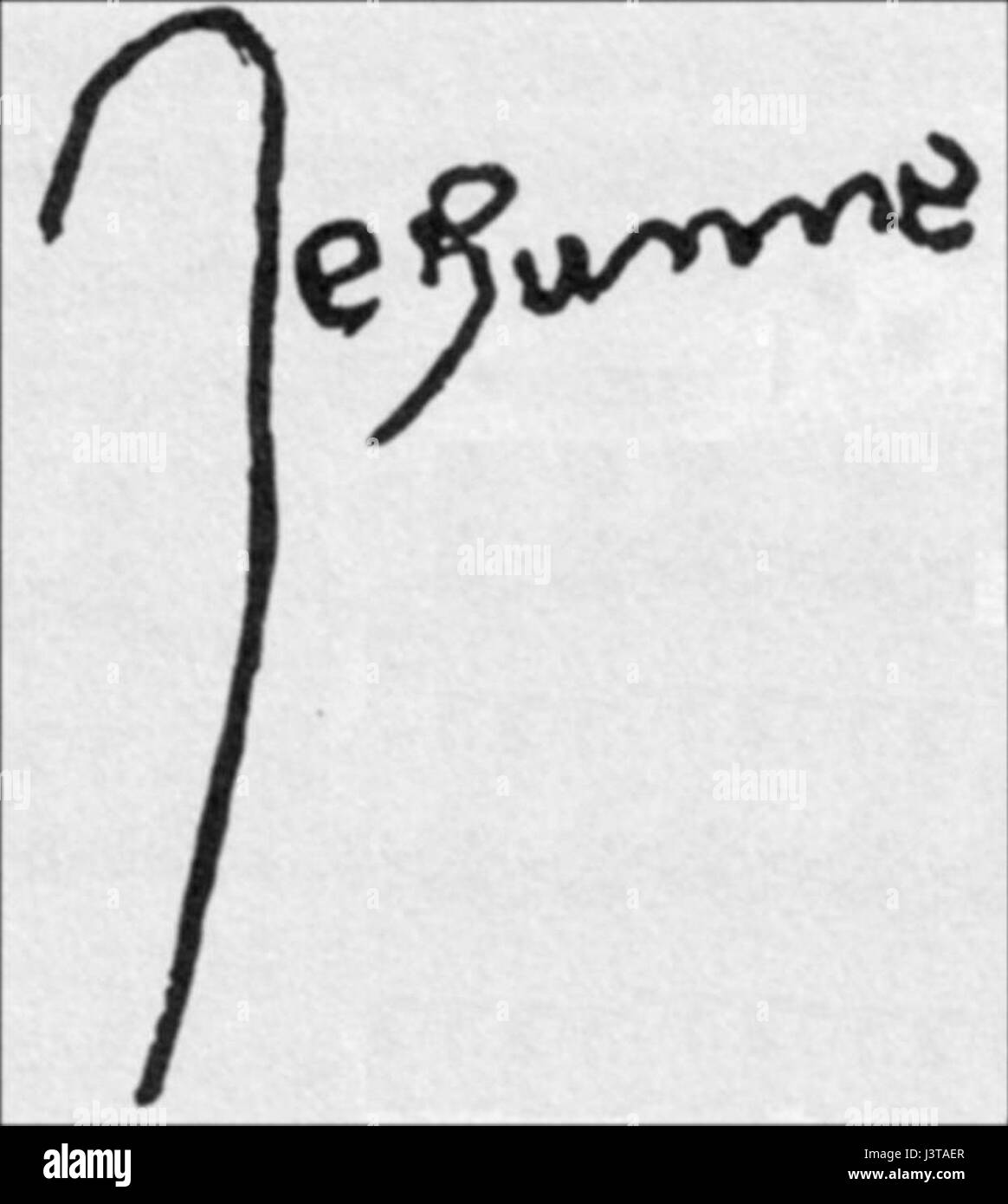 Jeanne d Arc Bewilligungsgesuches Stockfoto