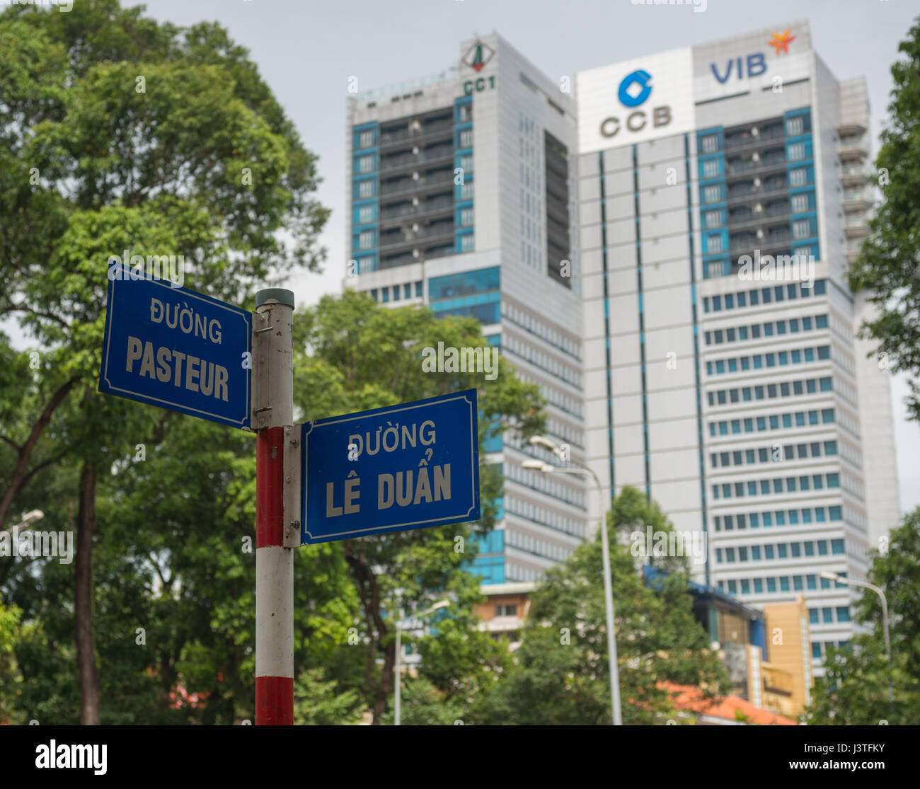 French Quarter Saigon Vietnam Stockfoto