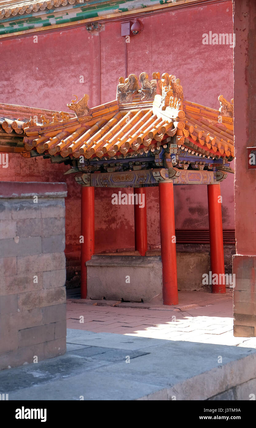 Kaiserpalast verbotene Stadt, Peking, China, 23. Februar 2016. Stockfoto