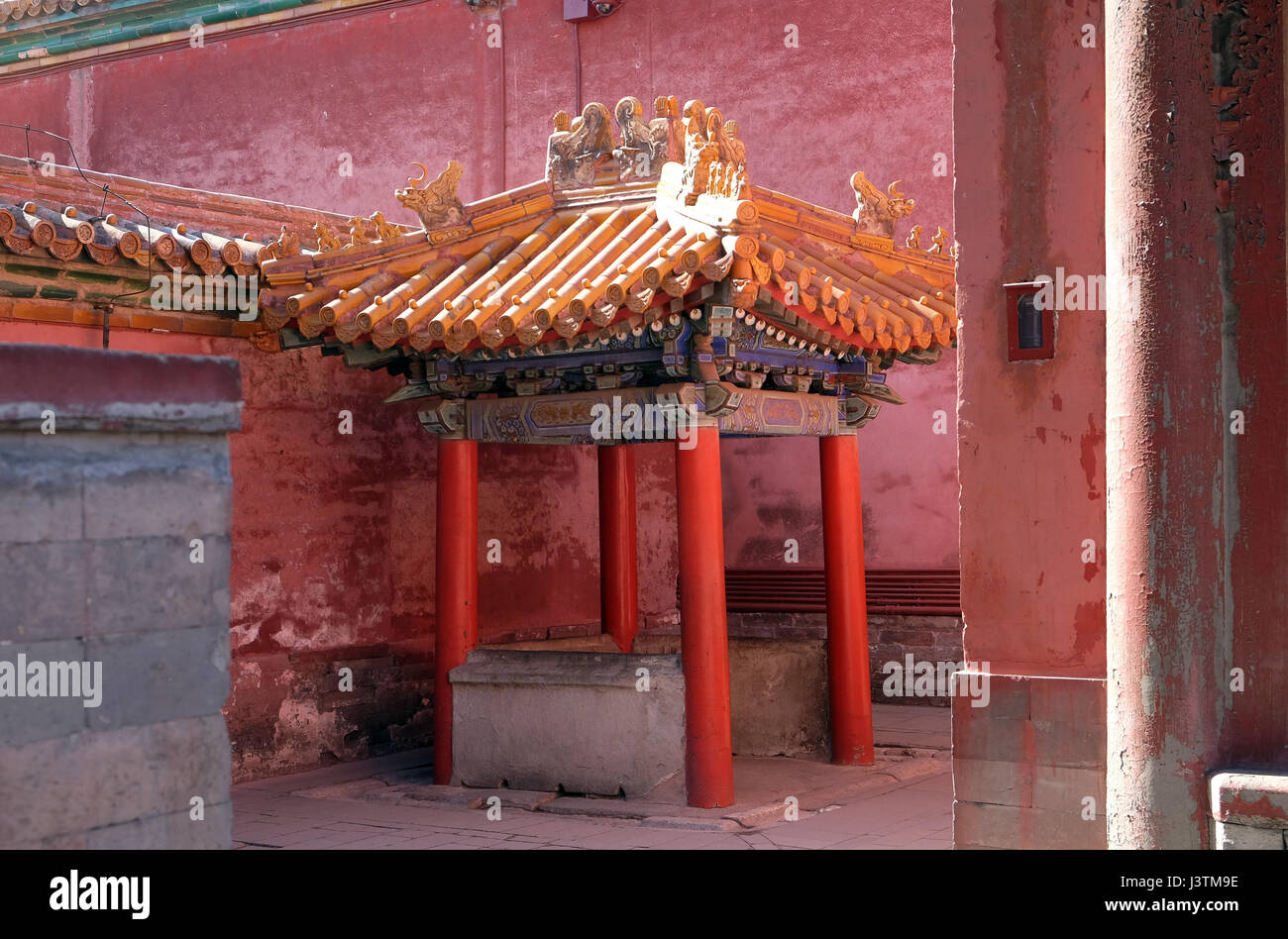 Kaiserpalast verbotene Stadt, Peking, China, 23. Februar 2016. Stockfoto