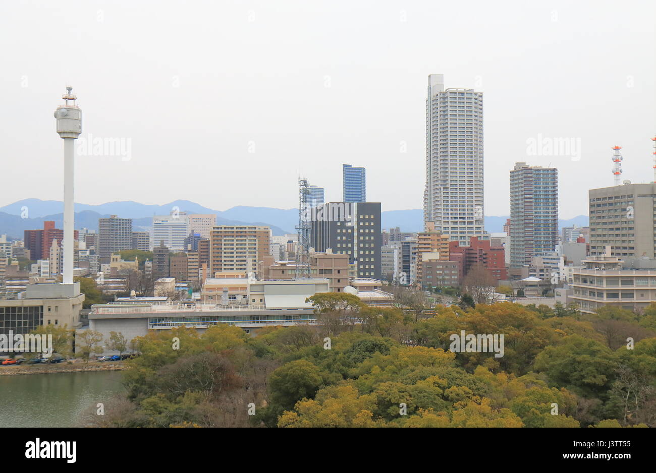 Die Innenstadt von Stadtbild Hiroshima in Hiroshima Japan Stockfoto