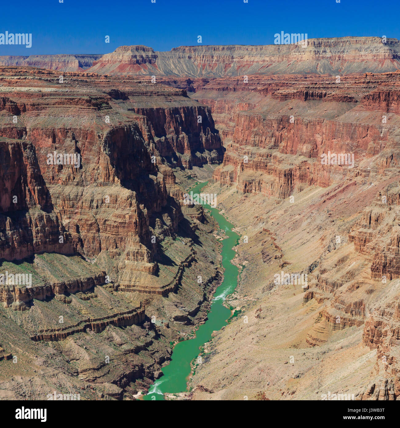 Colorado River im Bereich Fischschwanz Stromschnellen des Grand Canyon National Park, arizona Stockfoto