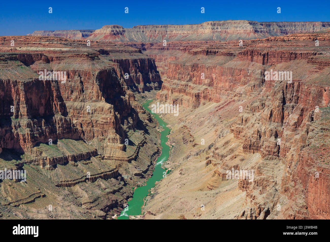 Colorado River im Bereich Fischschwanz Stromschnellen des Grand Canyon National Park, arizona Stockfoto