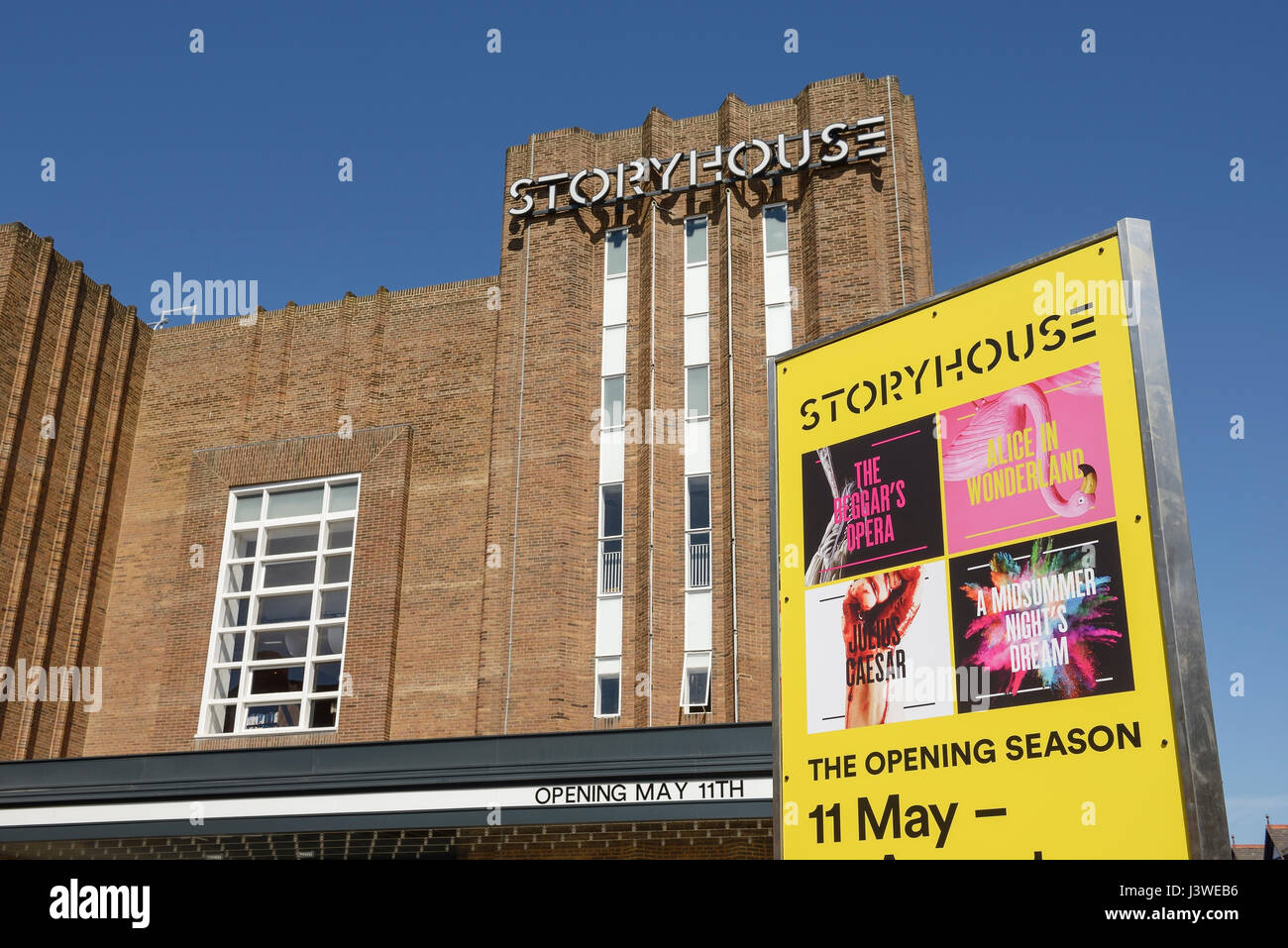Chester Storyhouse Kunst Veranstaltungsort mit Theater Kino und Bibliothek Stockfoto