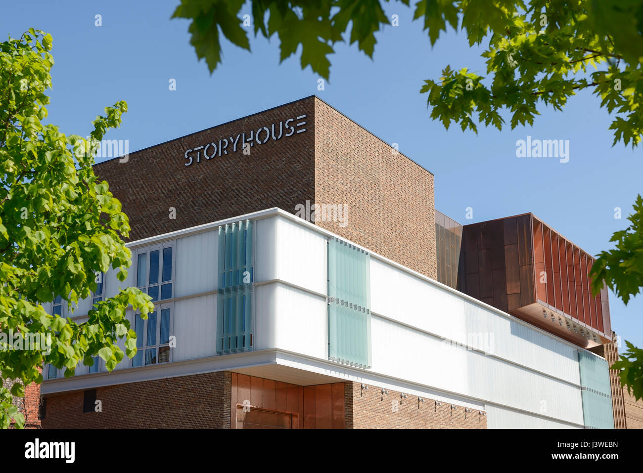 Chester Storyhouse Kunst Veranstaltungsort mit Theater Kino und Bibliothek Stockfoto