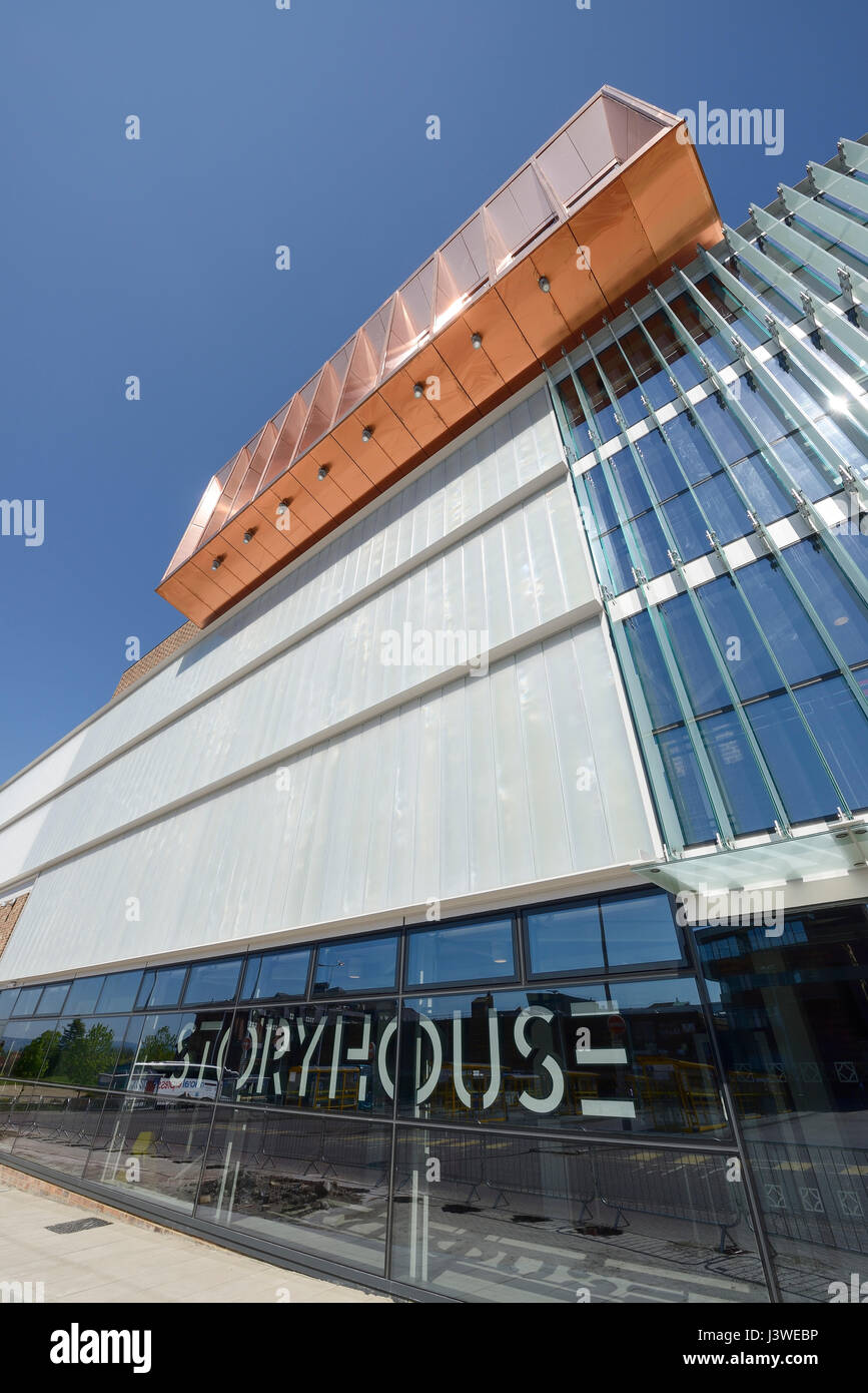 Chester Storyhouse Kunst Veranstaltungsort mit Theater Kino und Bibliothek Stockfoto