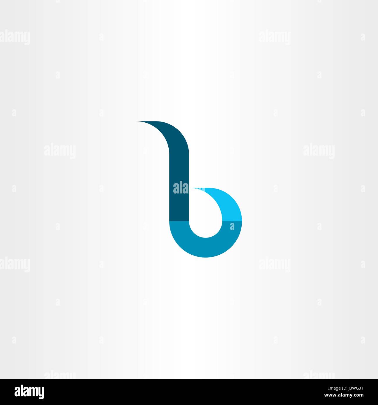 Kleinbuchstabe B Logo Vektor Zeichen Emblem Stock Vektorgrafik Alamy