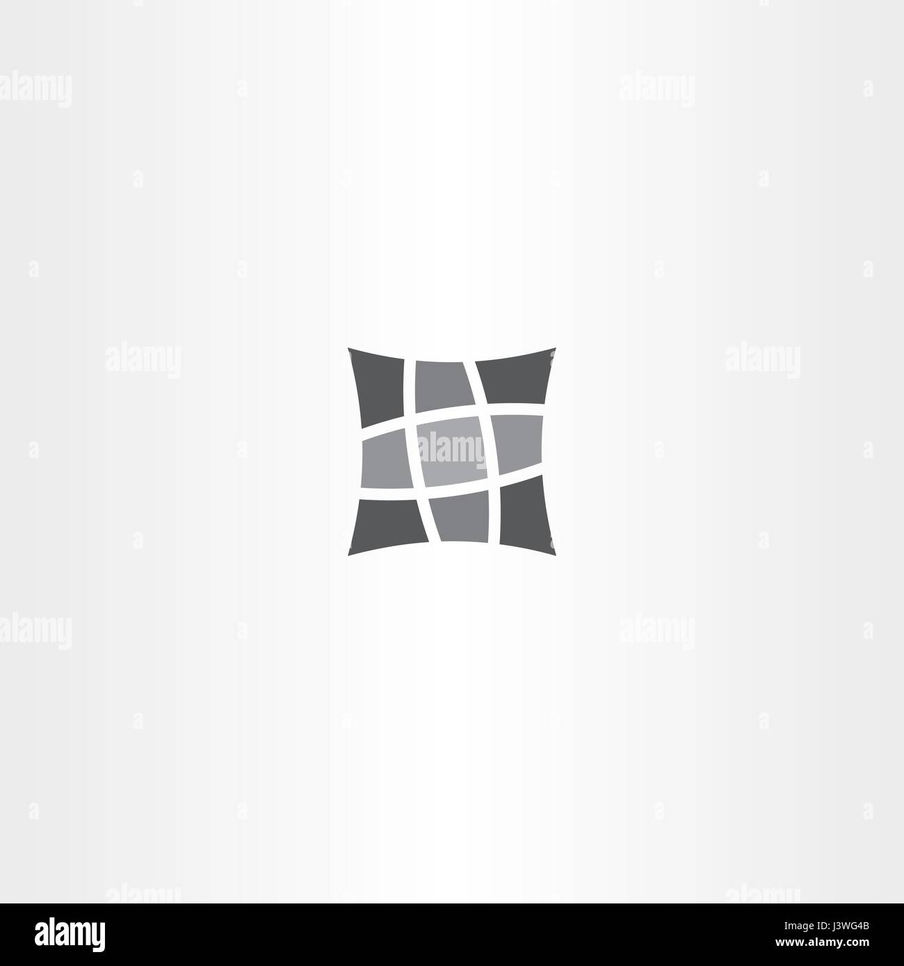 Quadratische Kissen Vektor Icon Design-symbol Stock Vektor
