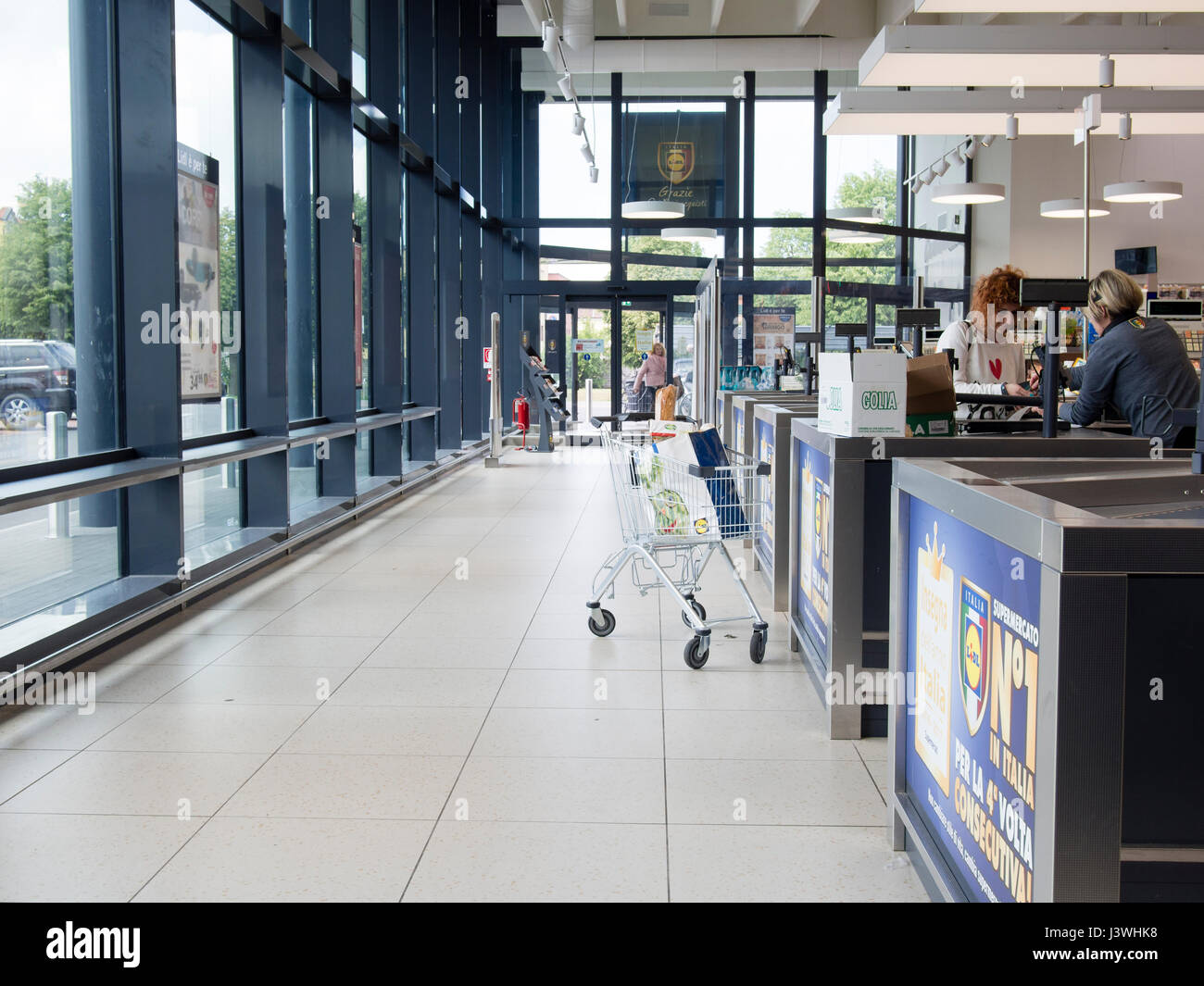 Lidl neue Verkaufsstelle - Italien 5. Mai 2017 Stockfoto