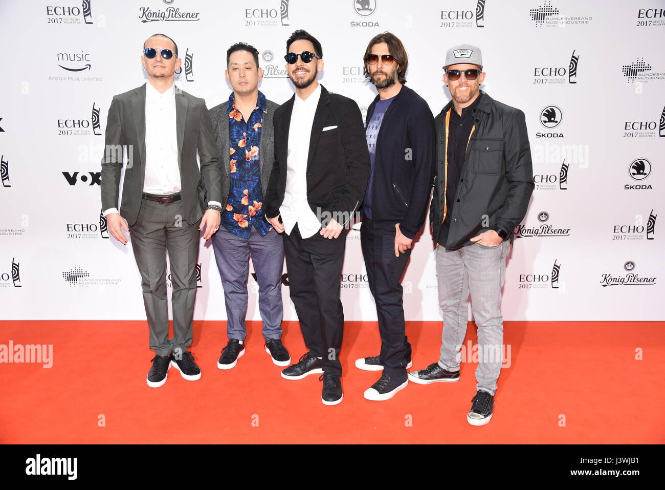 ECHO Musikpreis 2017 auf der Messe (Messe). Mitwirkende: Linkin Park, wo:  Berlin, Deutschland bei: 6. April 2017 Stockfotografie - Alamy