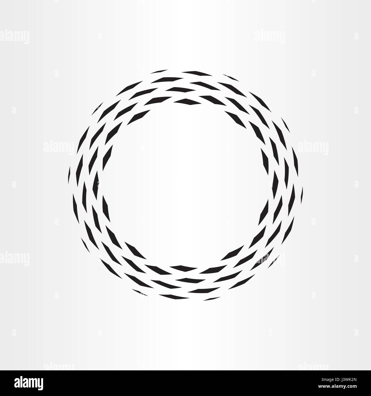 abstrakt Kreis schwarz Hintergrund Symbol Vektor-Rotation-design Stock Vektor