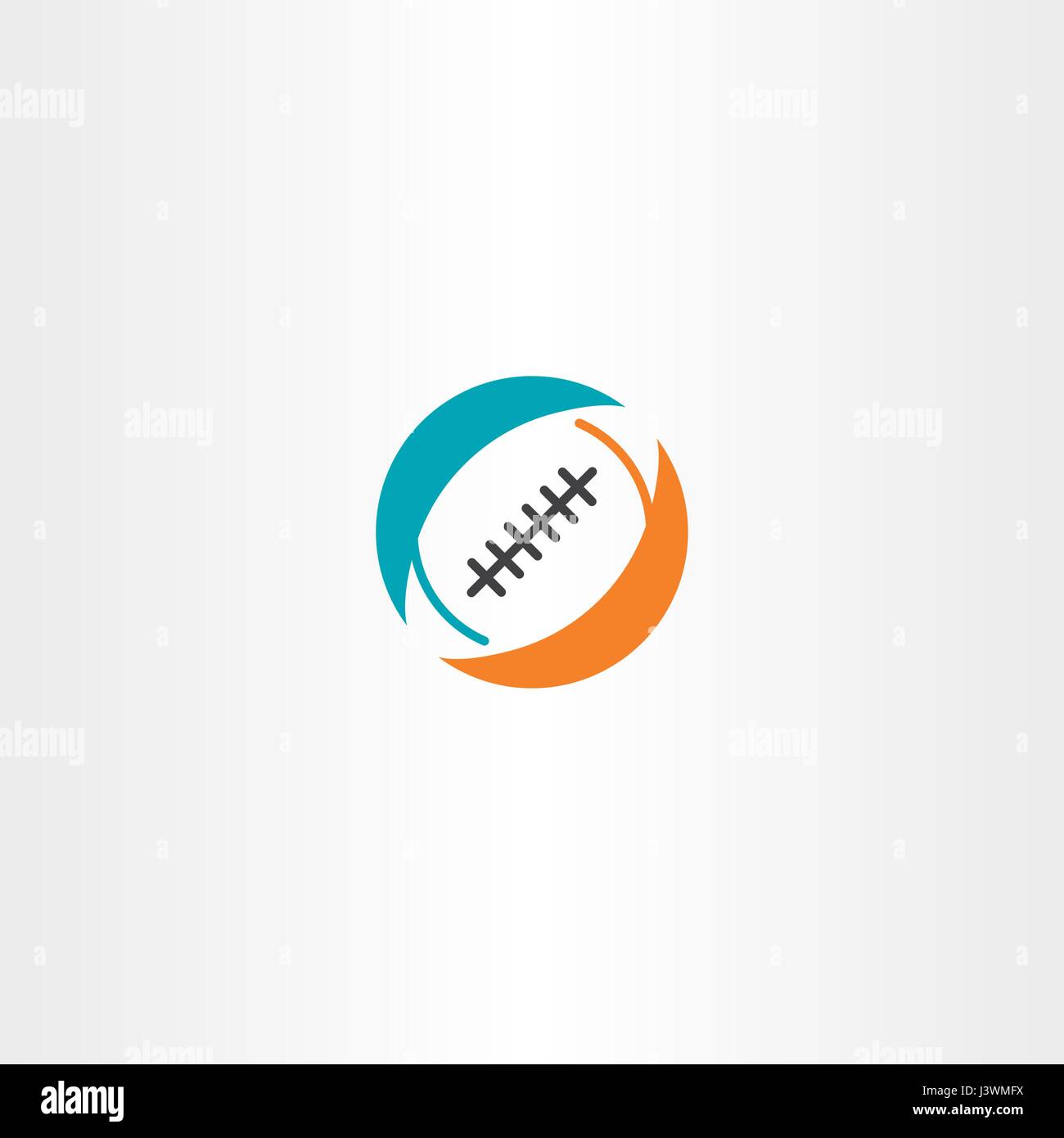 Fußball Rugby-Icon Logo Vektor Stock Vektor