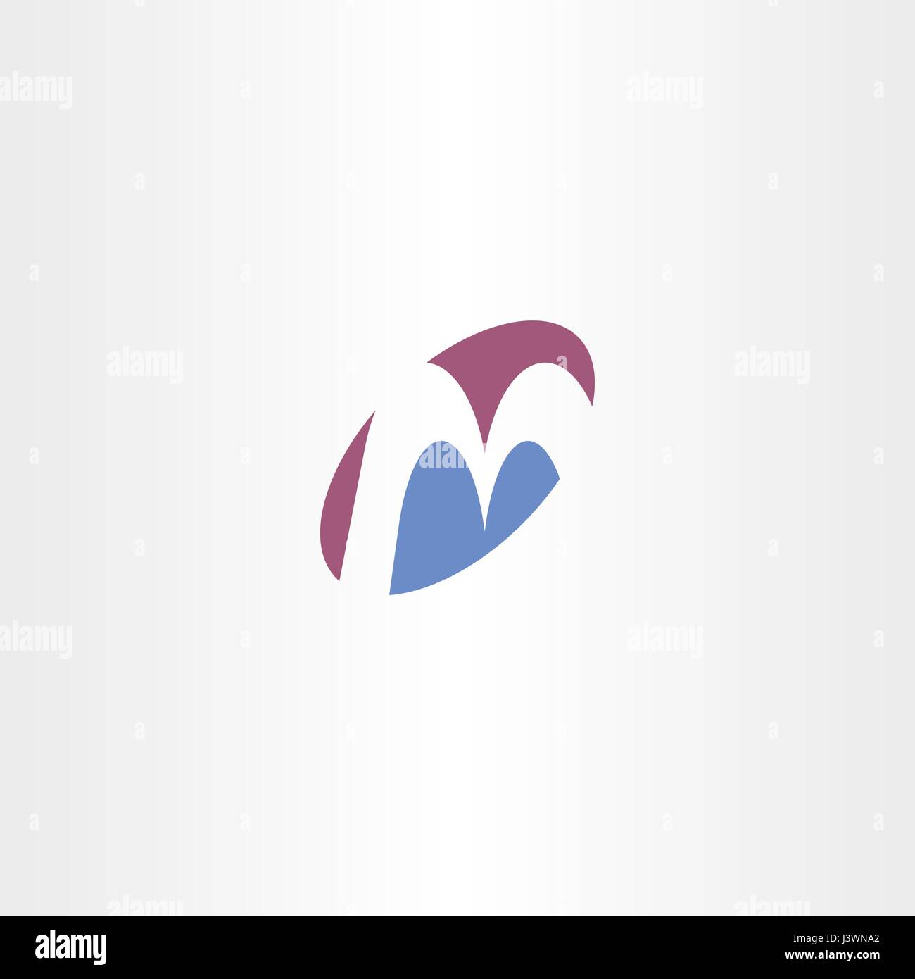 Logo m Brief Zeichen symbol Logo Vektor Stock-Vektorgrafik - Alamy